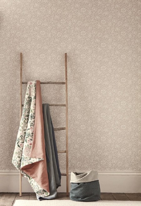 Mallow Dusky Rose - 216675 wallpaper William Morris