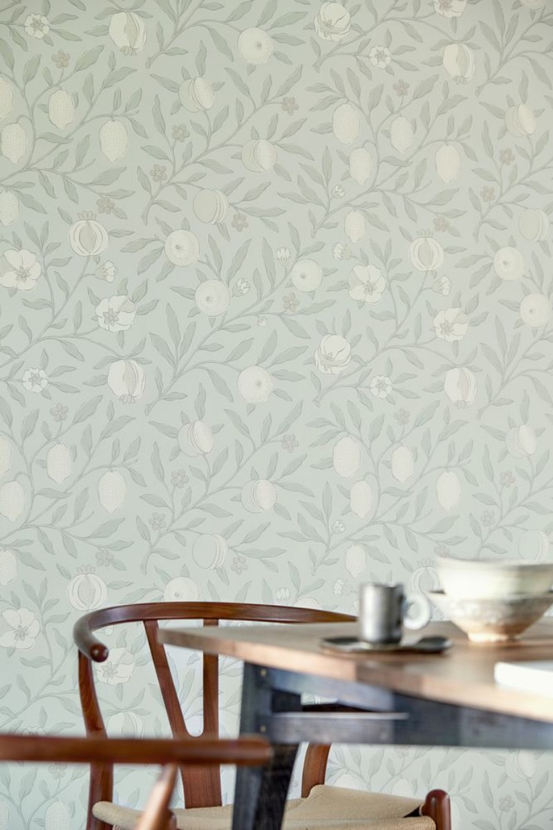 Pure Fruit Grey Blue - DMPN216540 wallpaper William Morris