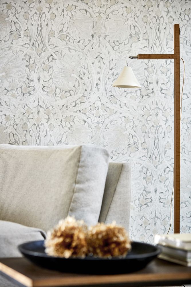 Pure Pimpernel Lightish Grey - DMPN216538 wallpaper William Morris