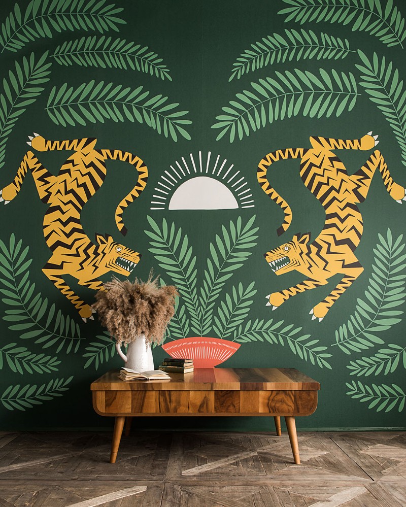 Bild på Färgsättning Tigers & Plants - MISP1398 - 05842-01