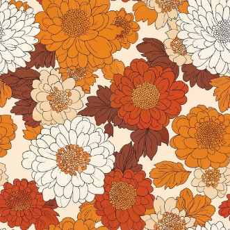 Hillevi Orange - 1040701-01 wallpaper Scandza
