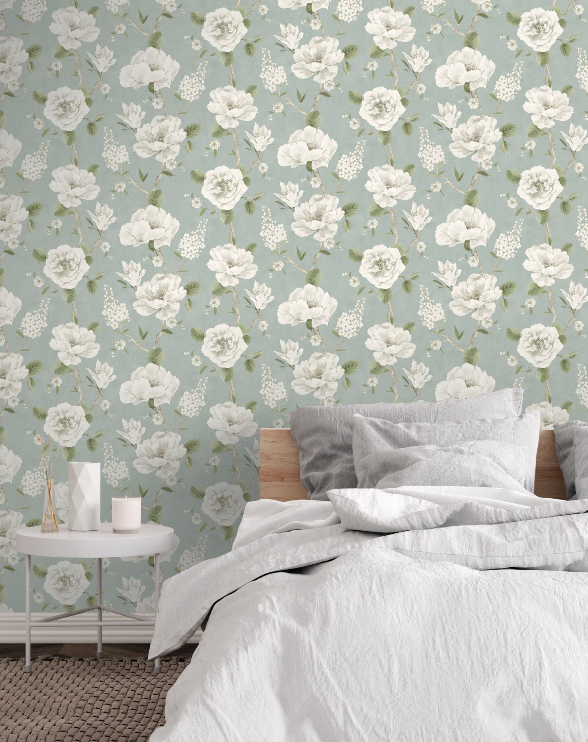 Ashley Floral Sage - 100183AH wallpaper Arthouse
