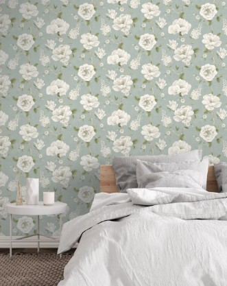 Ashley Floral Sage - 100183AH wallpaper Arthouse