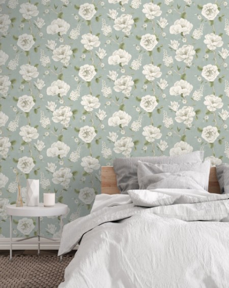 Ashley Floral Sage - 100183AH wallpaper Arthouse