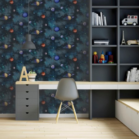 Solar Navy Multi - 296000 wallpaper Arthouse
