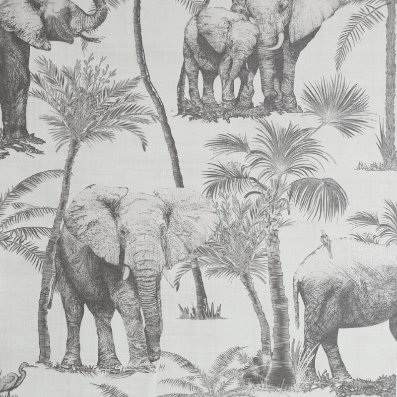 Safari Elephant Charcoal - 296700 wallpaper Arthouse