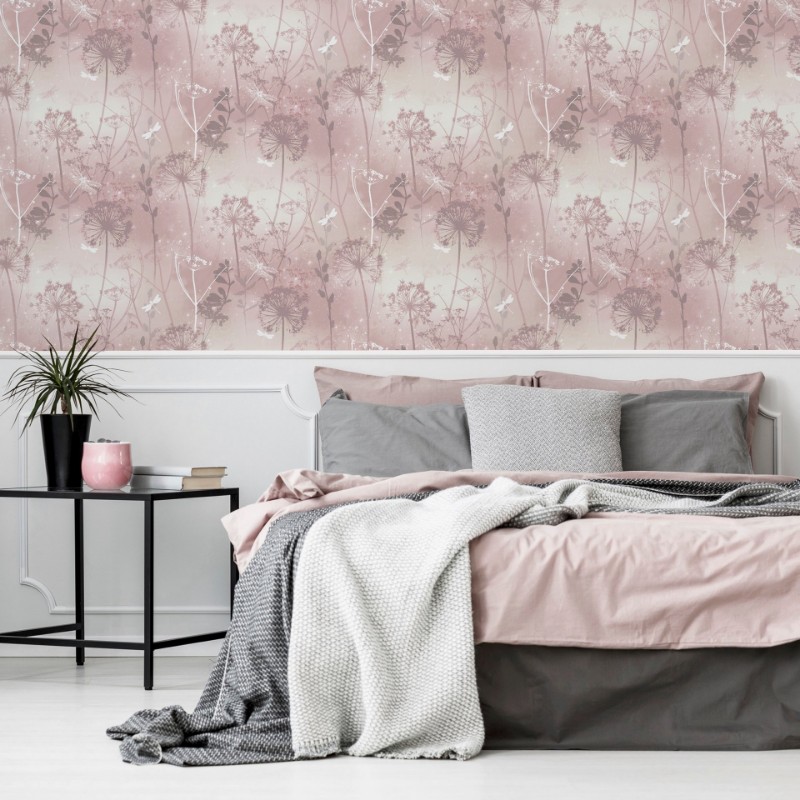 Damselfly Blush - 692305 wallpaper Arthouse