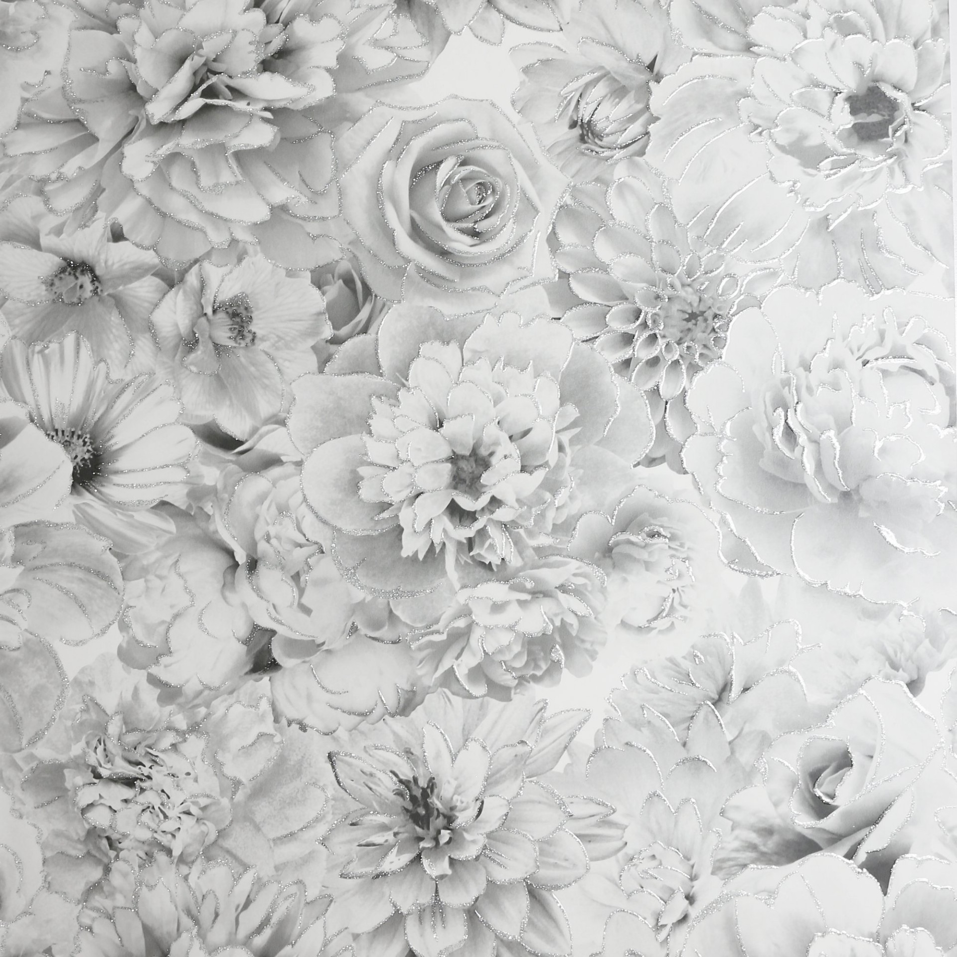 Glitter Bloom Silver - 692803 wallpaper Arthouse