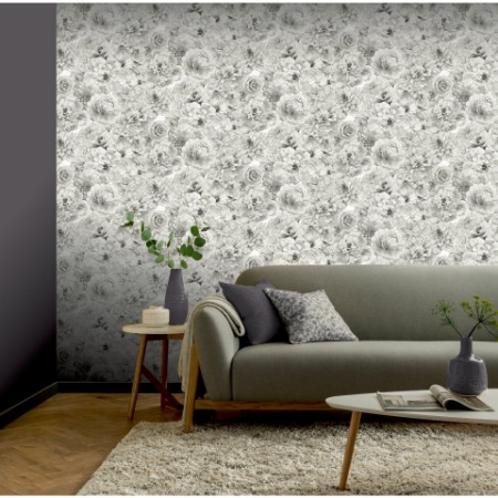 Glitter Bloom Silver - 692803 wallpaper Arthouse