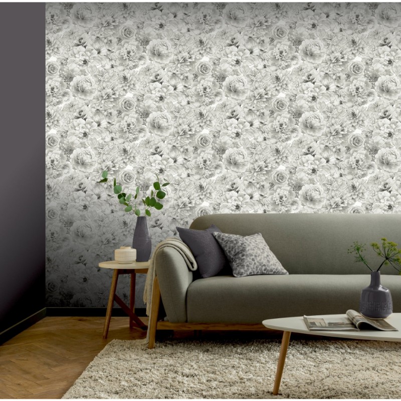 Glitter Bloom Silver - 692803 wallpaper Arthouse