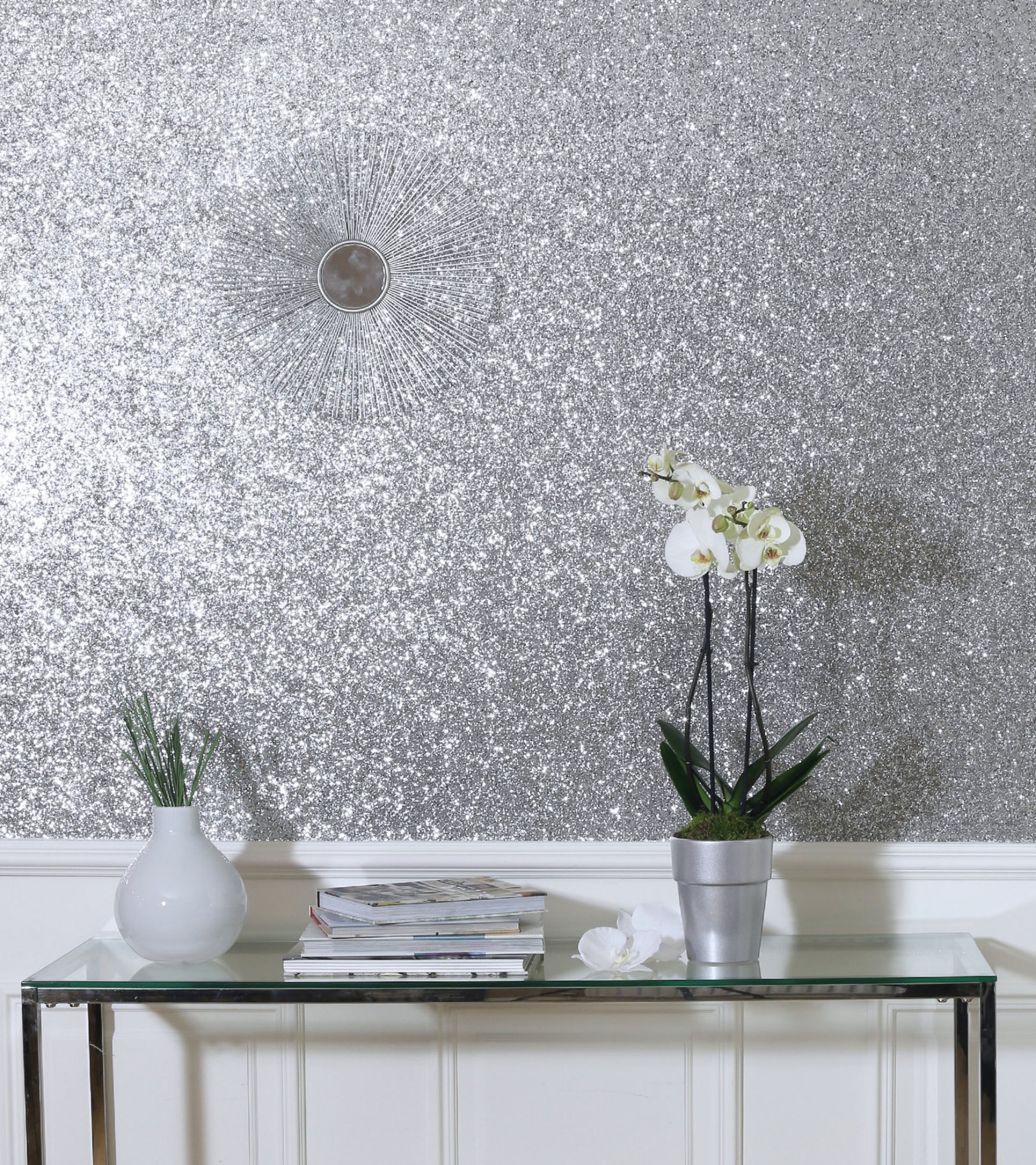 Sequin Sparkle Silver - 901004 wallpaper Arthouse