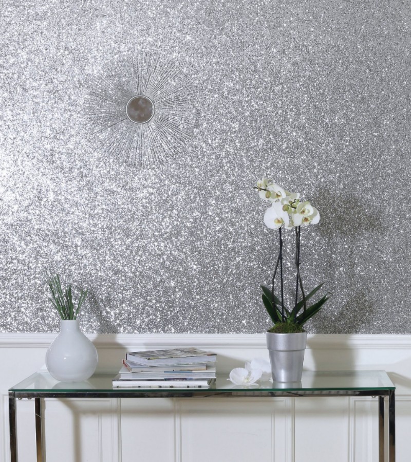 Sequin Sparkle Silver - 901004 wallpaper Arthouse