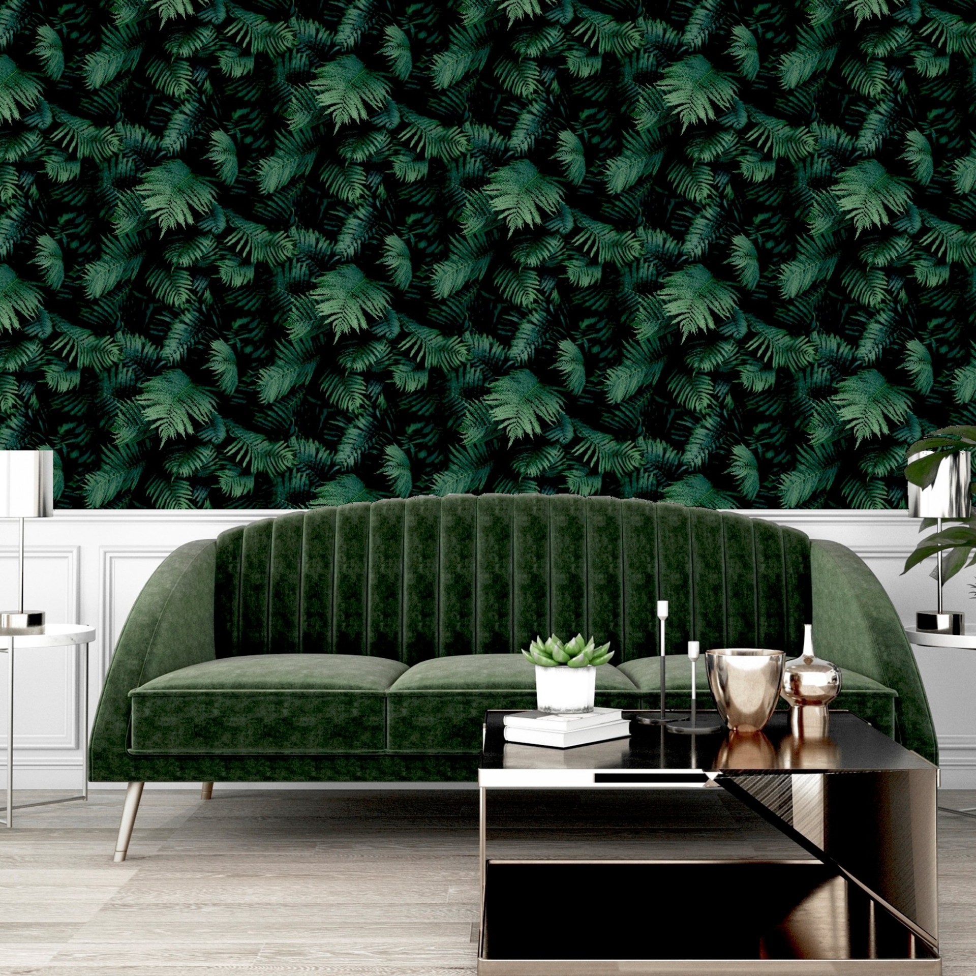 Fern Wall Green - 907601 wallpaper Arthouse