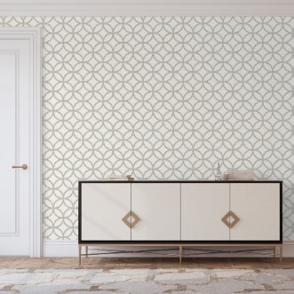 Sequin Geo White/Silver - 921707 wallpaper Arthouse