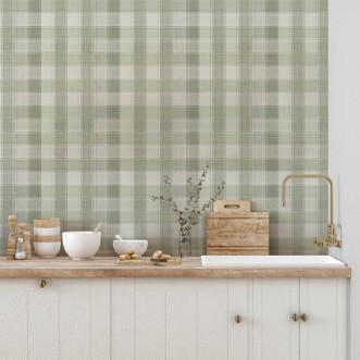 Country Check Sage - 922806 wallpaper Arthouse