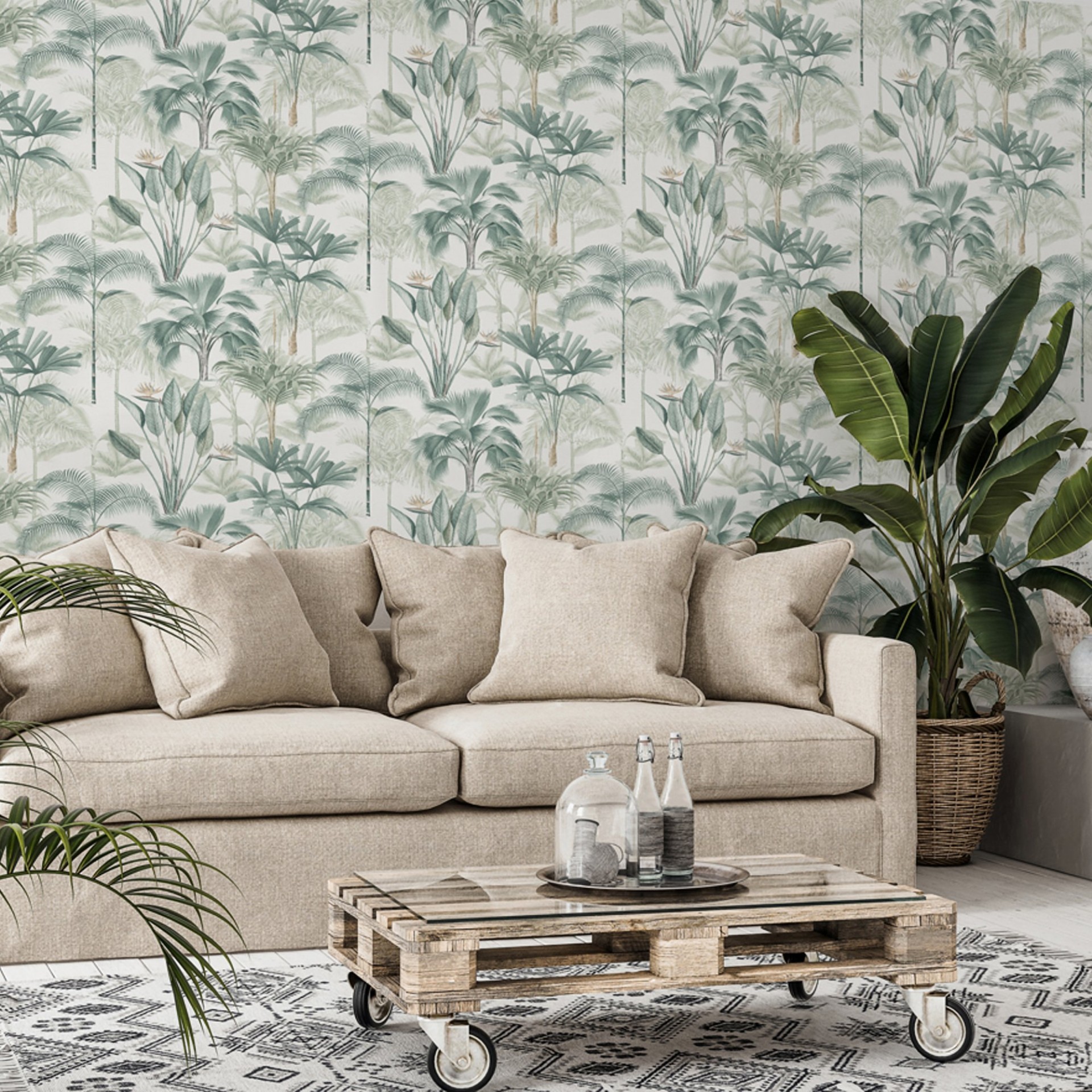 King Palm Green - 922908 wallpaper Arthouse