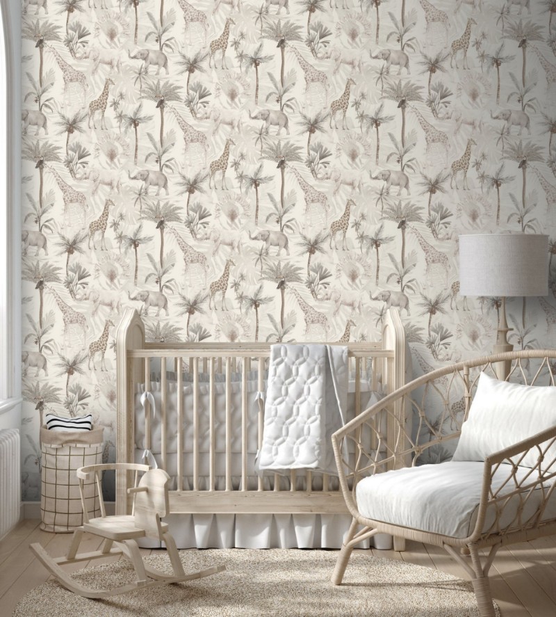 Serengeti Animals Neutral - 923703 wallpaper Arthouse
