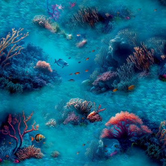 Under The Sea Blue - 923808 wallpaper Arthouse