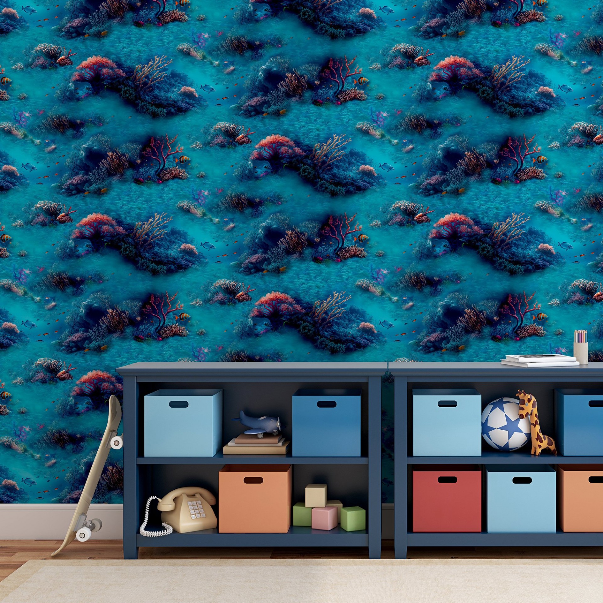 Under The Sea Blue - 923808 wallpaper Arthouse