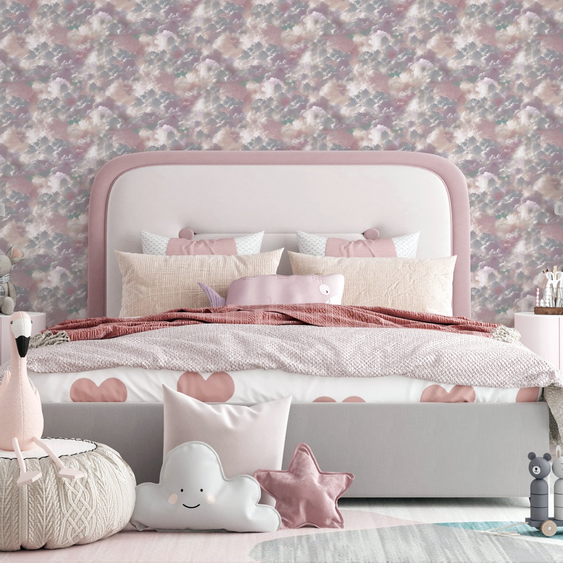 Vanilla Skies Pink - 924508 wallpaper Arthouse