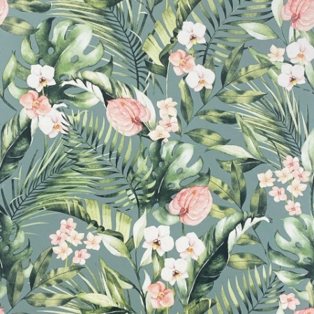 Tropical Floral Sea Blue - 924905 wallpaper Arthouse