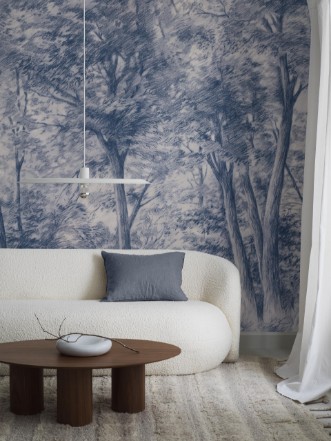 Sketch of Trees - 9633W wallpaper Boråstapeter