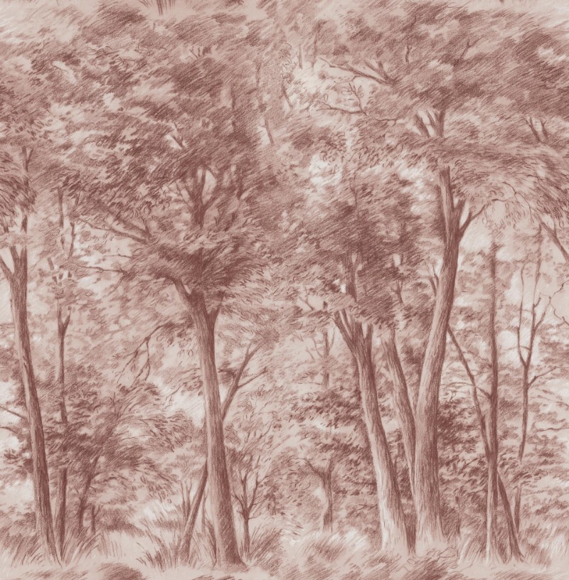 Sketch of Trees - 9634W wallpaper Boråstapeter