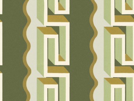 Rayure Méandre - 9697W wallpaper Boråstapeter