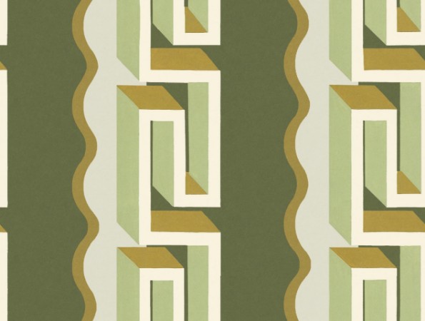 Rayure Méandre - 9697W wallpaper Boråstapeter