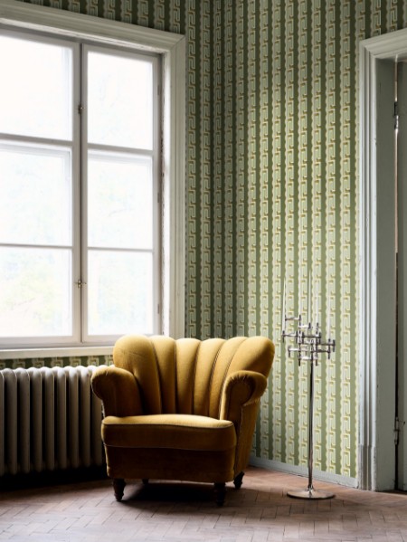 Rayure Méandre - 9697W wallpaper Boråstapeter
