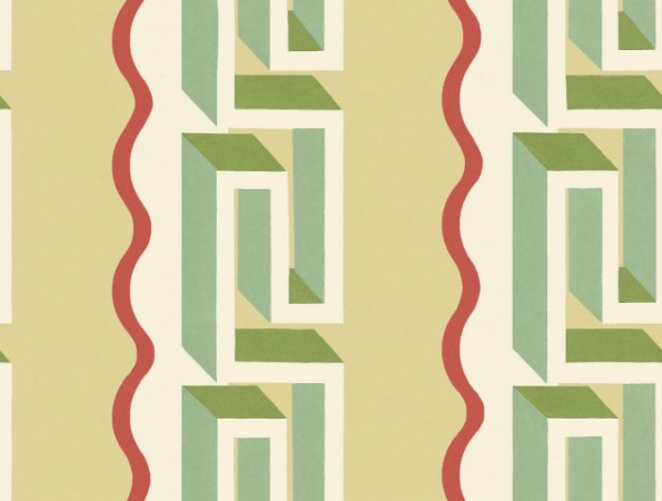 Rayure Méandre - 9698W wallpaper Boråstapeter