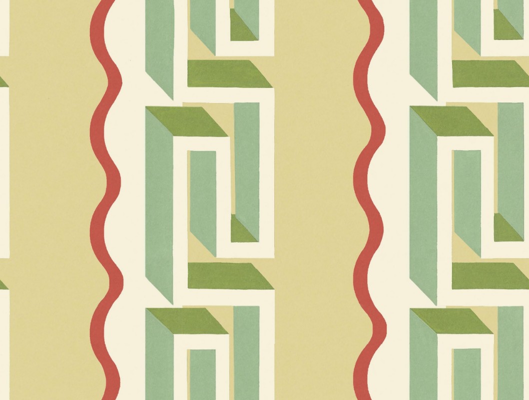 Rayure Méandre - 9698W wallpaper Boråstapeter