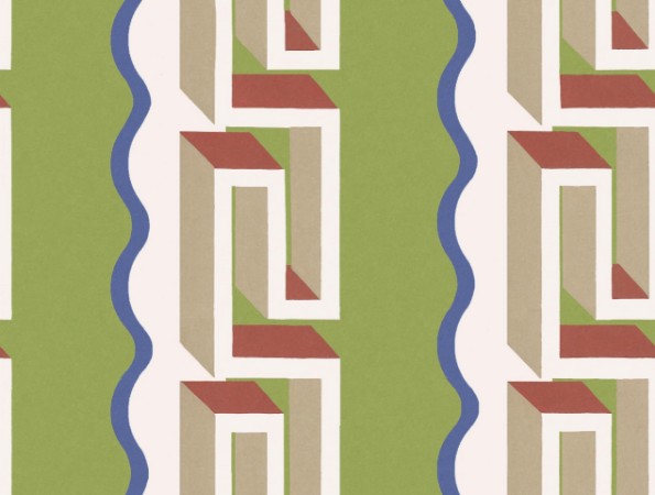 Rayure Méandre - 9699W wallpaper Boråstapeter