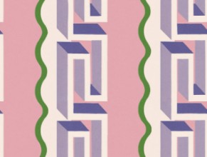 Rayure Méandre - 9700W wallpaper Boråstapeter