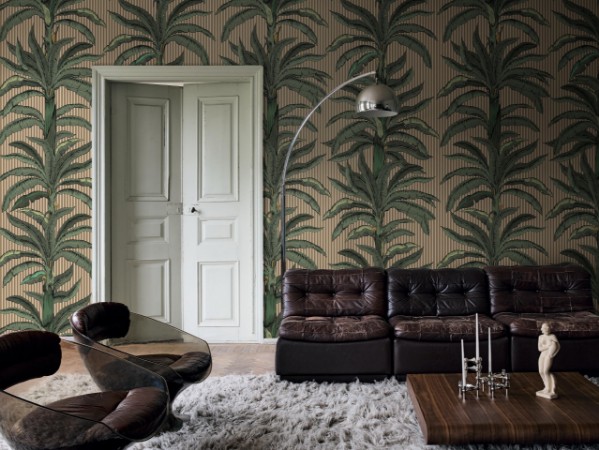 Rayure Palmier - 9710W wallpaper Boråstapeter