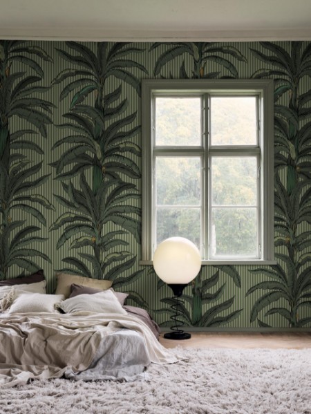 Rayure Palmier - 9711W wallpaper Boråstapeter
