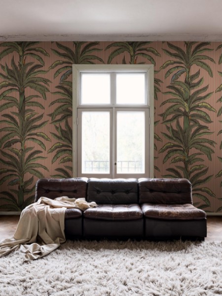 Rayure Palmier - 9712W wallpaper Boråstapeter