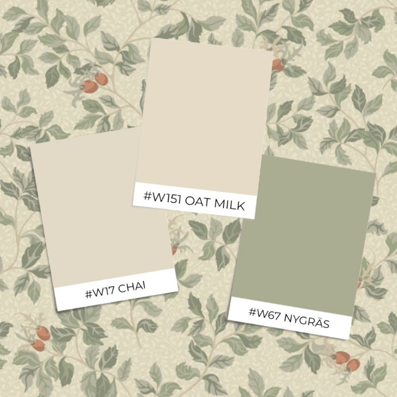 Bild på Varuprov stil - Nora Beige/grön - 431-04