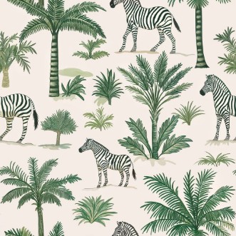 Lusaka Green - 1064401-01 wallpaper Wallpassion Kids