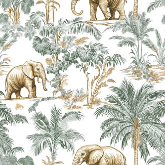 Malawi Green - 1064301-02 wallpaper Blue Monkey