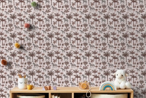 Lusaka Red - 1064401-02 wallpaper Wallpassion Kids