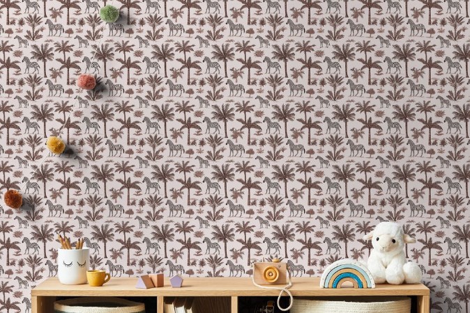 Lusaka Red - 1064401-02 wallpaper Wallpassion Kids