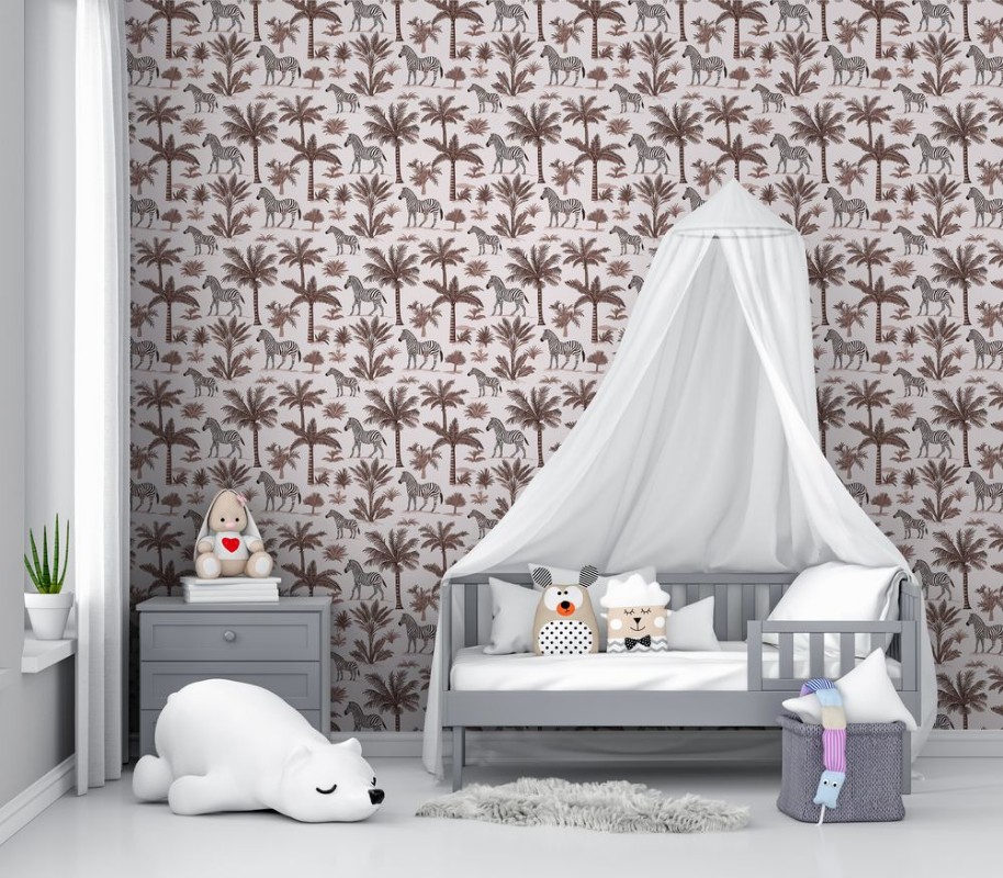 Lusaka Red - 1064401-02 wallpaper Wallpassion Kids