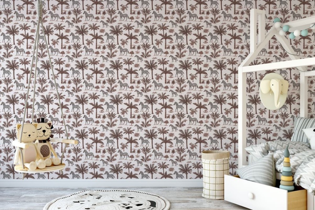 Lusaka Red - 1064401-02 wallpaper Wallpassion Kids