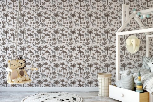 Lusaka Brown - 1064401-03 wallpaper Wallpassion Kids