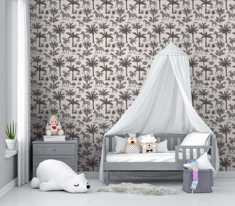 Lusaka Brown - 1064401-03 wallpaper Wallpassion Kids