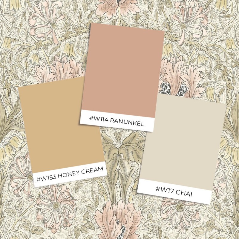 Bild vun Pure honeysuckle and tulip Coral/Hemp - MOX0133-01