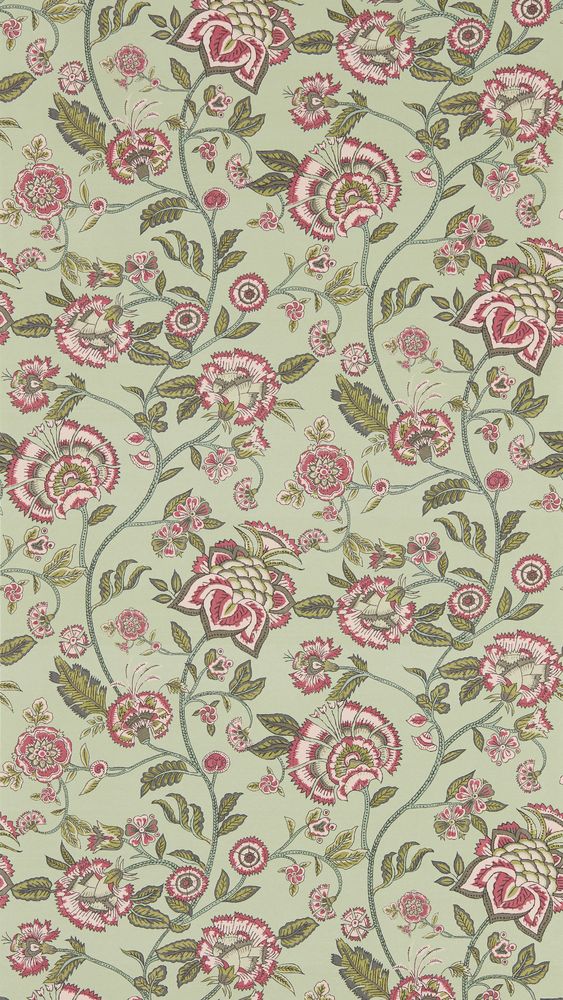Barmeri Sage/Blush - W0232/03 wallpaper Clarke & Clarke