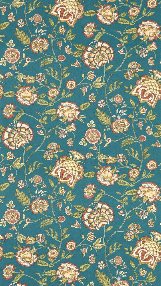 Barmeri Spice/Teal - W0232/04 wallpaper Clarke & Clarke