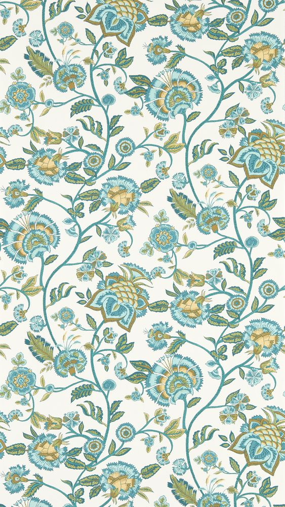 Barmeri Teal - W0232/05 wallpaper Clarke & Clarke